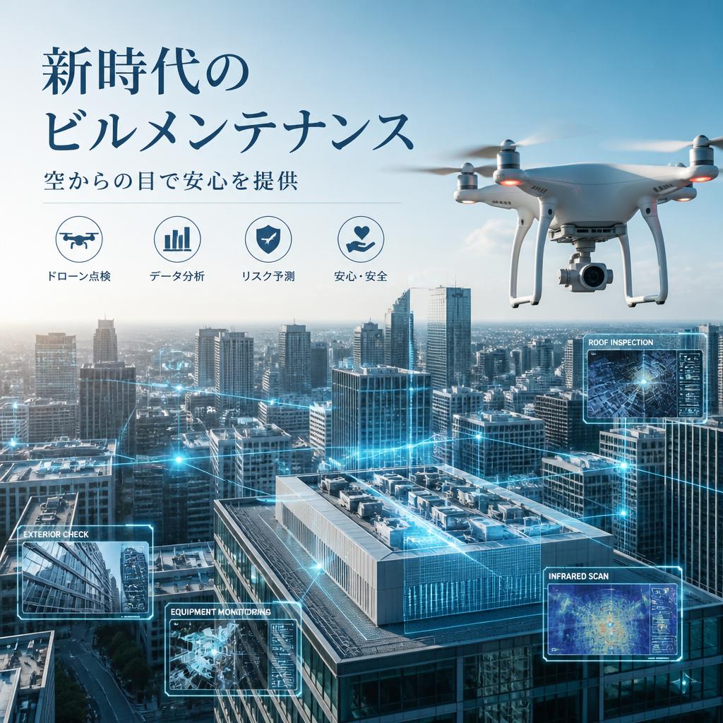新時代のビルメンテナンス、空からの目で安心を提供