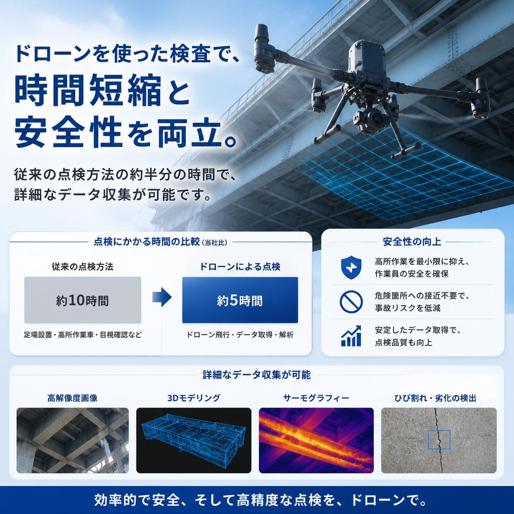 ドローンによる効果的な建物診断