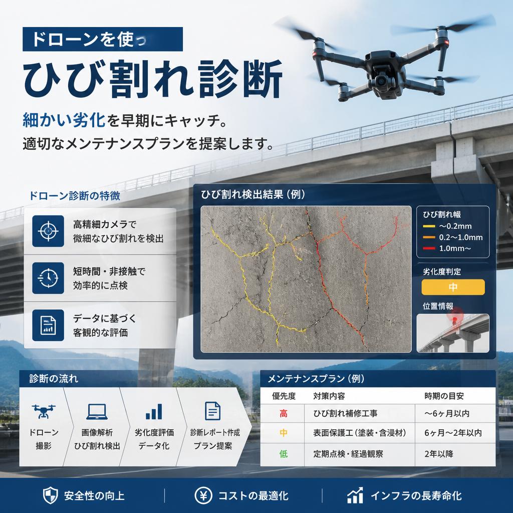 ひび割れの早期発見